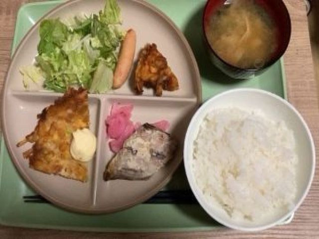 ★朝食の賄い★
バランスの良いお食事がとれますよ！