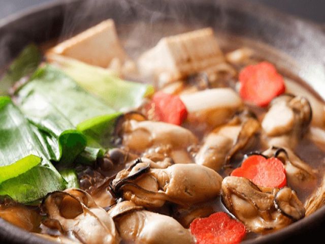 牡蠣鍋も絶品です♪