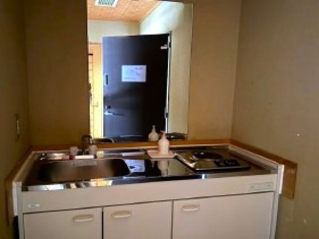 キッチンもお部屋にございます！個室トイレもあります