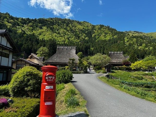 かやぶきの民家で有名な地域です♪