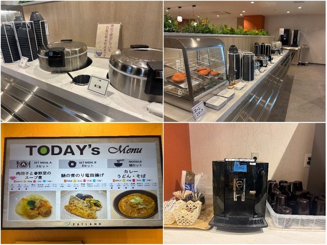 食堂もとても綺麗で設備も整ってます！ご飯も雑穀米と白米が選べる充実っぷり。