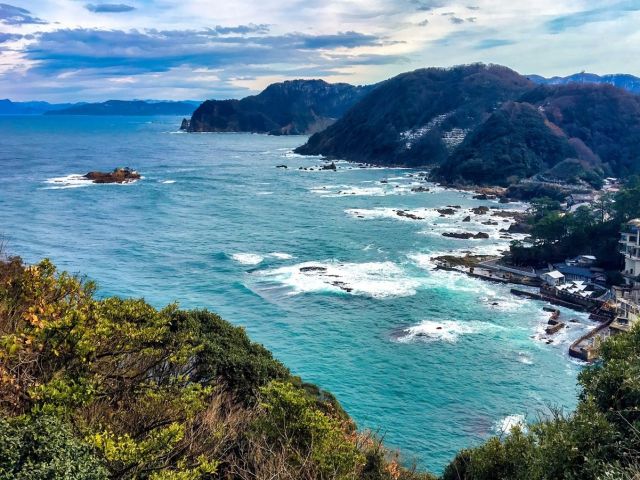 城崎マリンワールド付近からの景色は絶景です♪