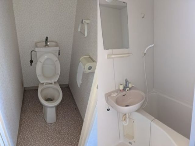 部屋内にお風呂トイレ付き☆