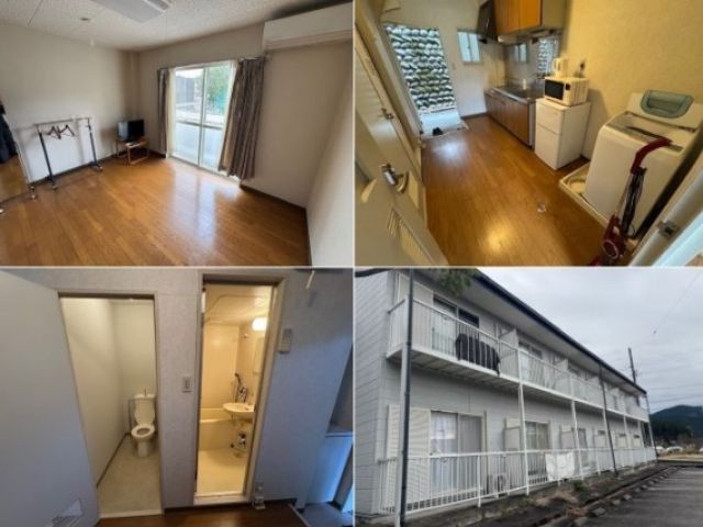 寮はお風呂トイレ付の社員寮◇
ケトルや電子レンジもあって自炊もOK！！