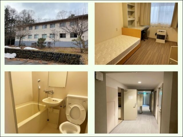 寮は風呂トイレ付の個室寮！