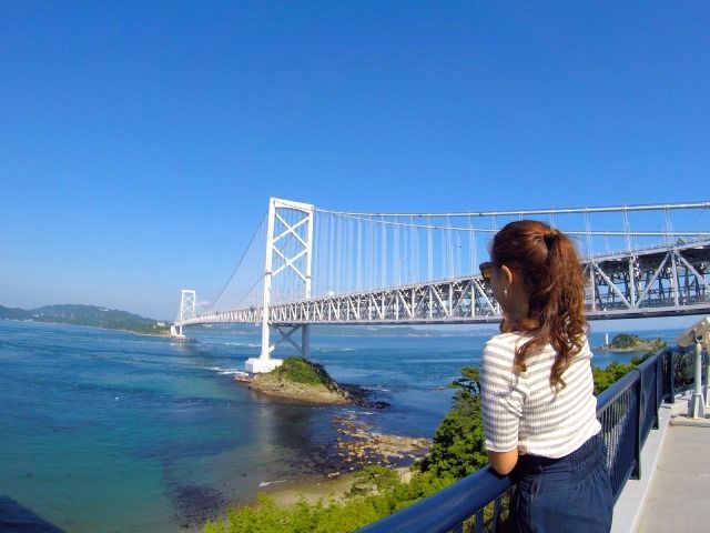 鳴門海峡大橋です！