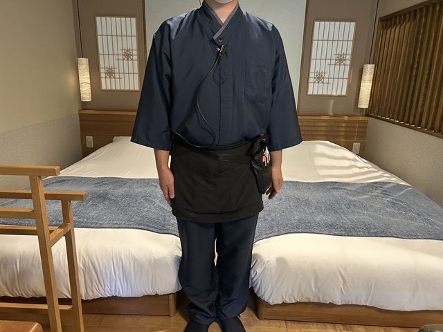 制服は作務衣なので、持ち物も少な目です！