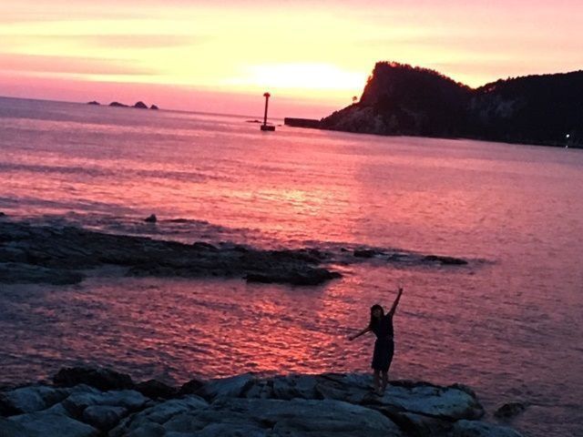 夕焼け！ＳＵＰ、沖釣り、ダイビング、海水浴など海レジャーがいっぱい。