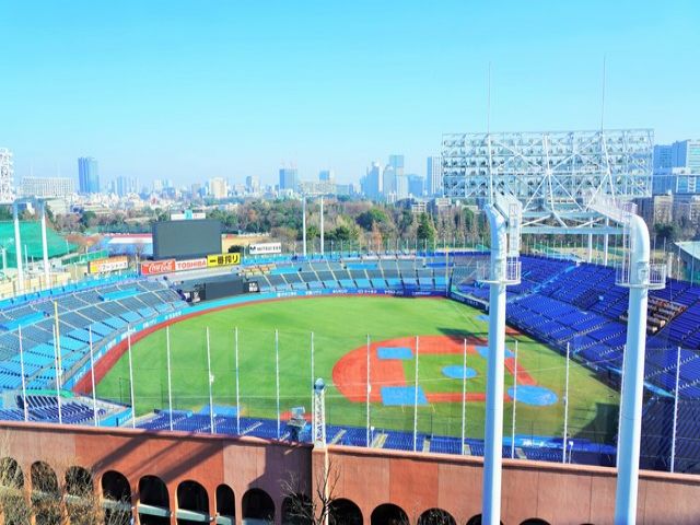 ロビーから球場内が見えるほど近い場所にあり、野球ファン必見♪