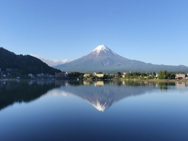 河口湖からの富士山は絶景です！