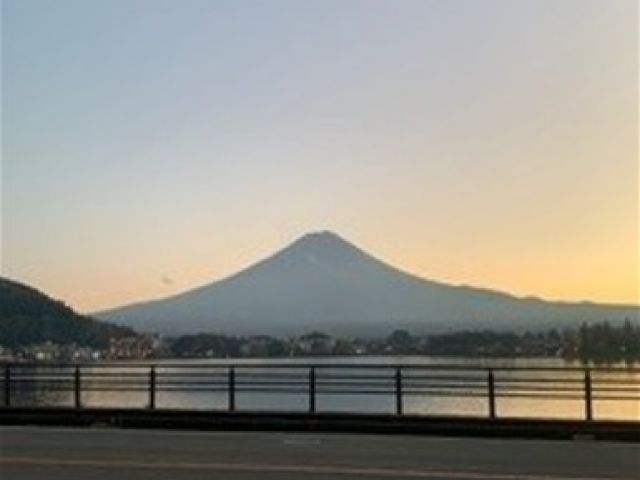 夕方の富士山もとても綺麗です！