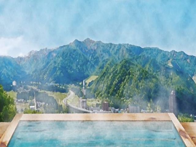 新設の温泉棟は勿論入浴可☆眼前に広がる自然の雄大さはここでしか味わえない絶景です♪