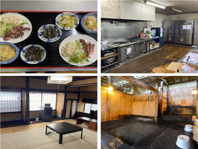 個室寮、賄い付き、温泉ご利用可能！