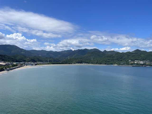 目の前は海！
