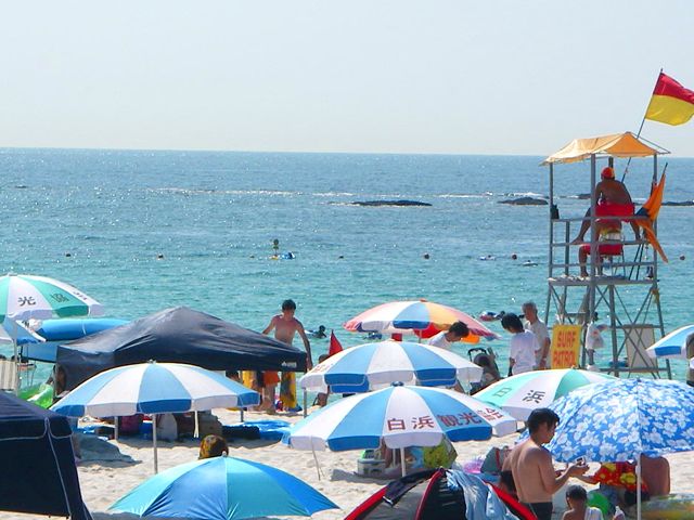 人気の海、浜も満喫してください！