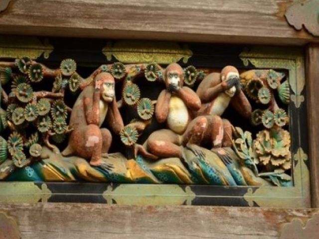 日光東照宮の「三猿」