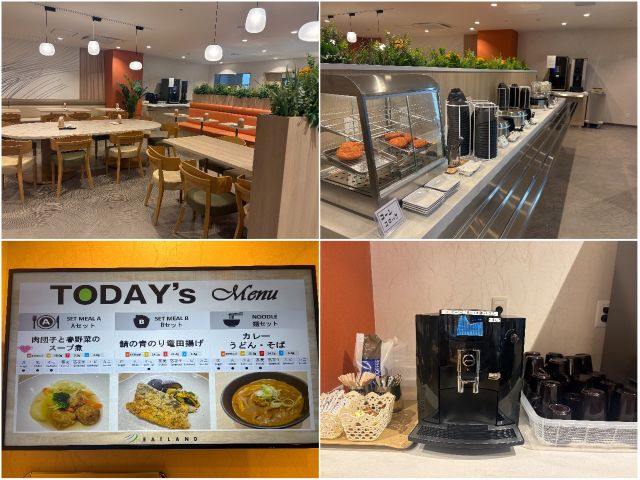 食事は３食日替わりメニューから選べます♪食堂もカフェのようにオシャレで綺麗です！