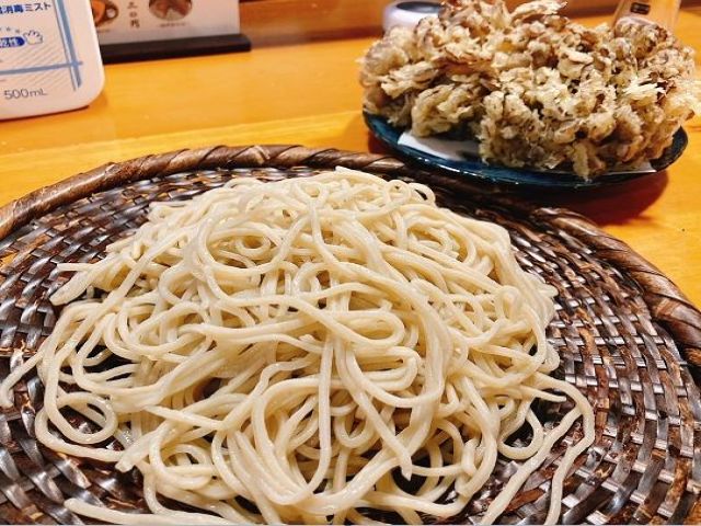 舞茸の蕎麦は絶品です！