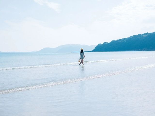 海だけでなく石垣やアコウの木など古い町並みと出会えます。端から端までめいっぱい島巡り
