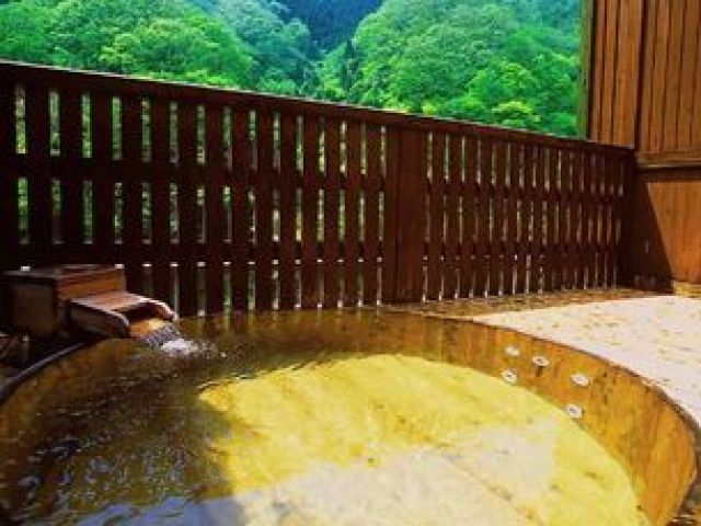 館内大浴場を利用できます。自然に囲まれて、疲れた体を癒してください！