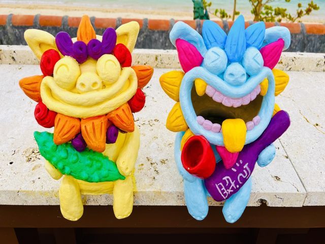 可愛いシーサーが敷地内に！探してみましょう☆
