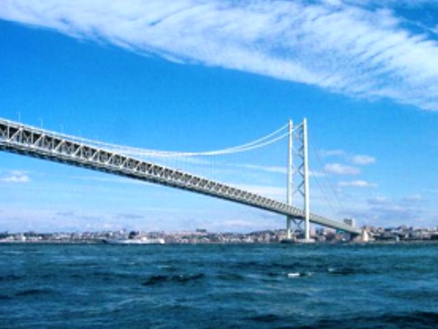 明石海峡大橋！晴れていれば景色は最高です♪
