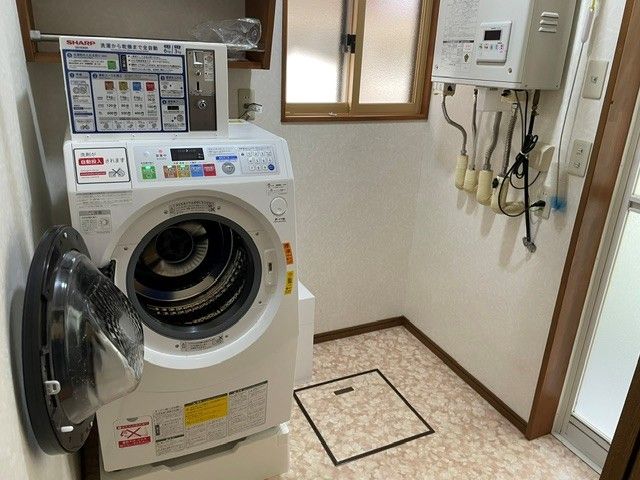 洗濯機は有料になります！
洗濯～乾燥までで１回600円になります！