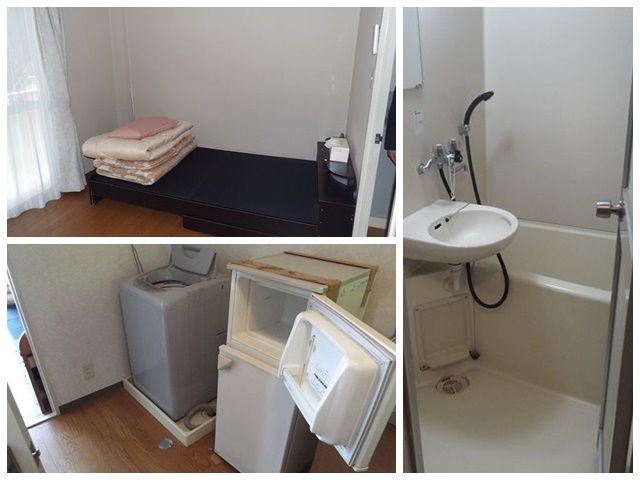 寮はお風呂トイレ付の社員寮◇
ケトルや電子レンジもあって自炊もOK！！