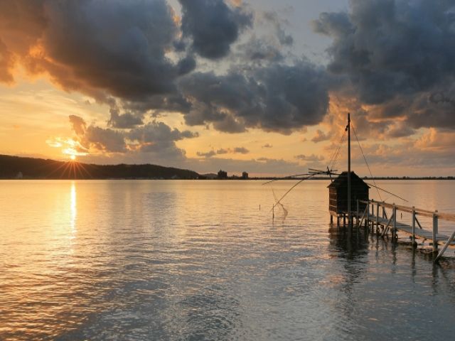 東郷湖からの絶景です！