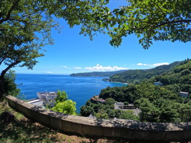 目の前に海があります！