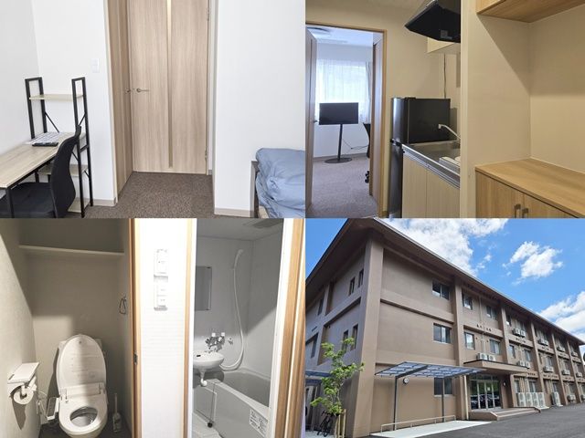 寮写真です。新築で住みやすい環境が整っています。
