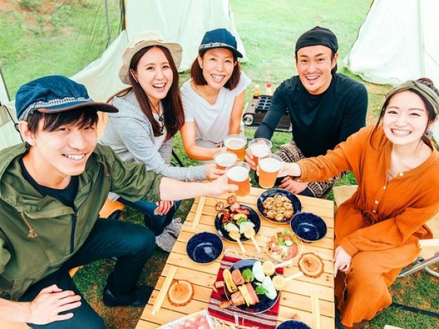 BBQ場とキャンプ場がある施設でのお仕事！