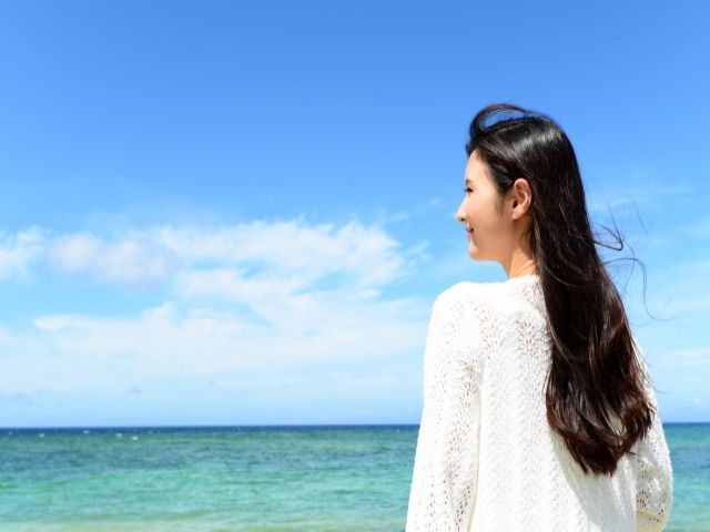 目の前は海！