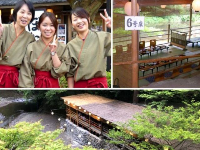川床も行っている旅館です♪