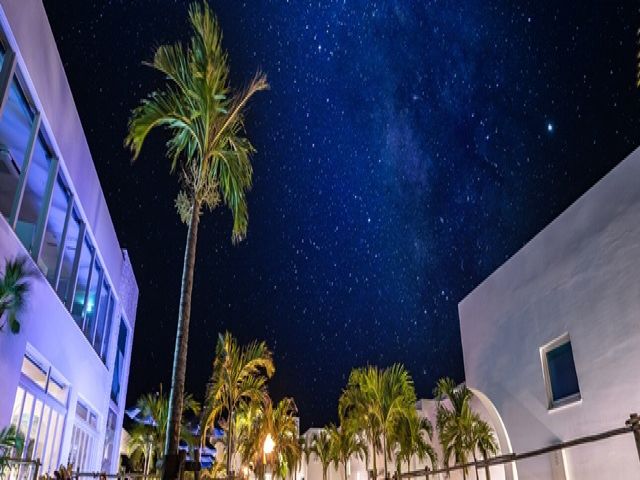 夜空も綺麗でプライベート重視しています。