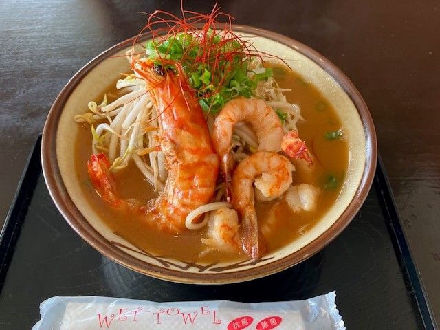 久米島は車エビが有名！エビ蕎麦は絶品です！