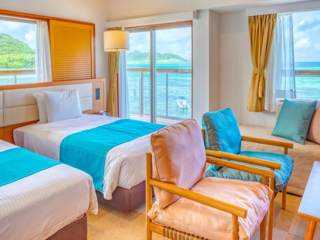 海を一望できる客室が大人気！ファミリーや団体の方も多く利用されます！