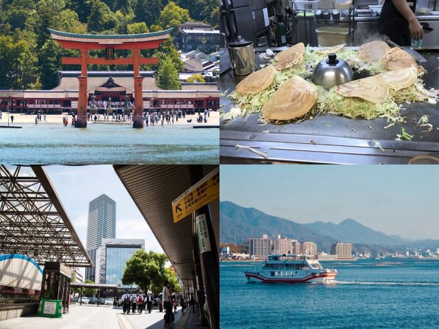 観光客も多い宮島！フェリーは朝から夜まで10～15分間隔で就航しています。