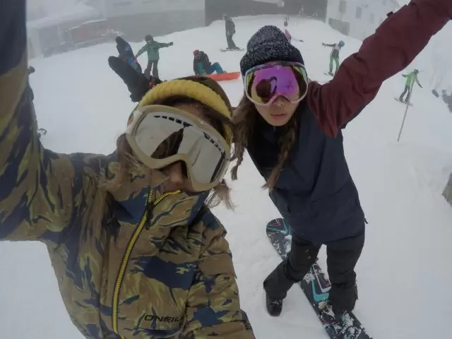 休みの日は目の前がゲレンデです!