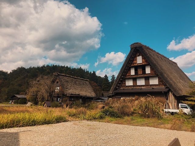 白川郷で自然を満喫できます