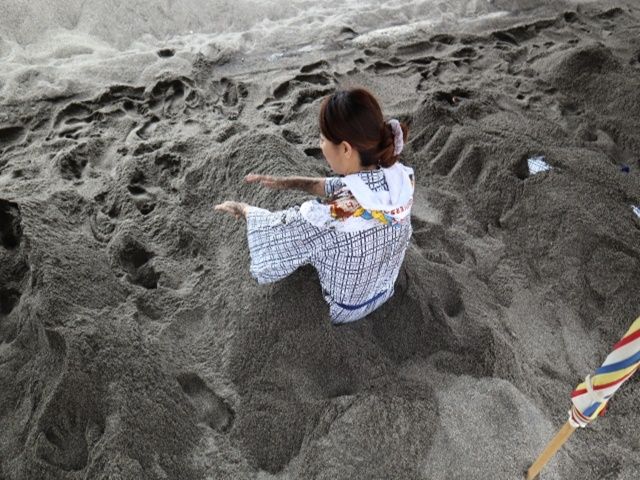 身体の先から芯までポカポカ☆砂蒸し風呂☆