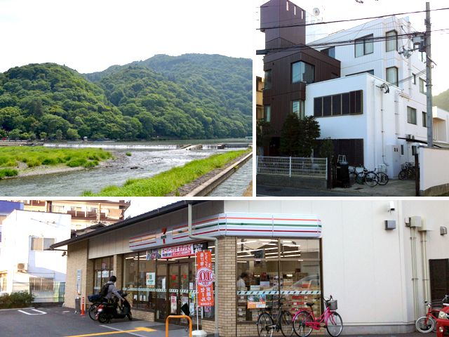 寮は住宅街にございます。コンビニもあり！