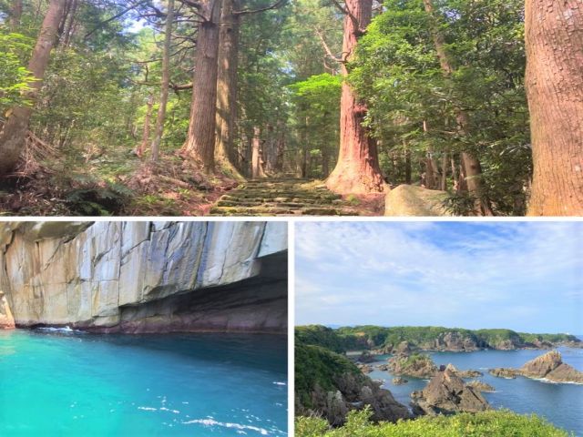 熊野古道、青の洞窟など観光スポットもたくさん！プライベート充実間違いなし♪