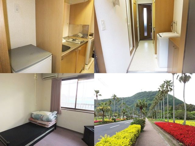 寮の写真です。貸出の自転車で通勤します。日常の買い物にも利用可能！