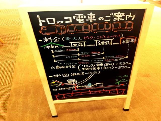 ☆名物のトロッコ電車のご案内☆