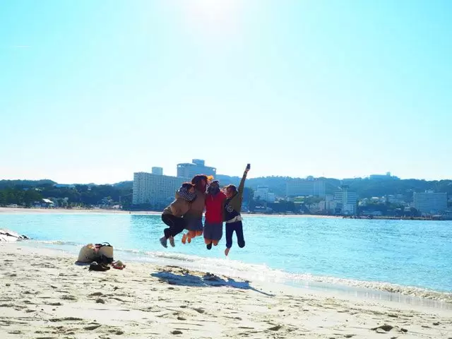白良浜は大盛り上がり♪