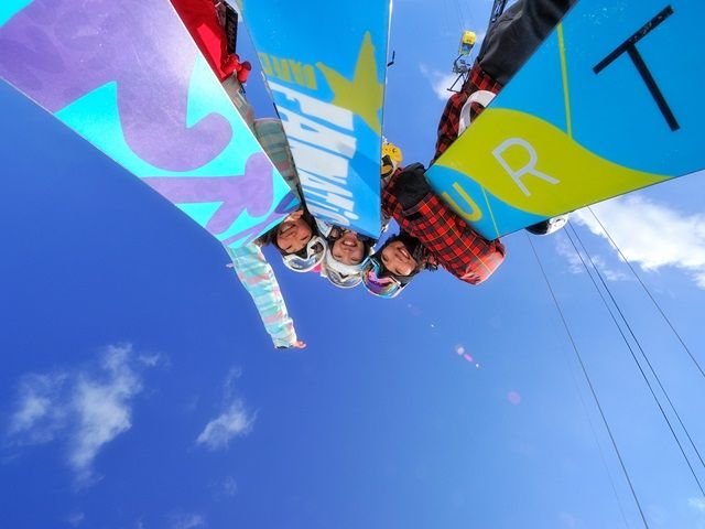 お休みの日はスキー三昧！