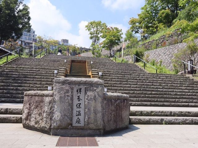 石段街にある中心部のホテル♪
