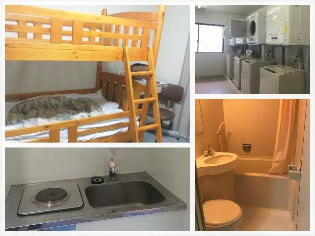 寮です！お風呂・トイレ付きです♪（写真は女子寮）