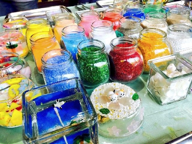 キャンドルを作れるアクティビティも側にあります。
お休みの日に思い出作り(^^)v
